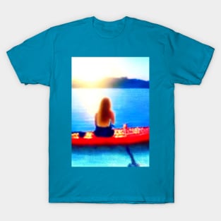 the evening sun the sea T-Shirt